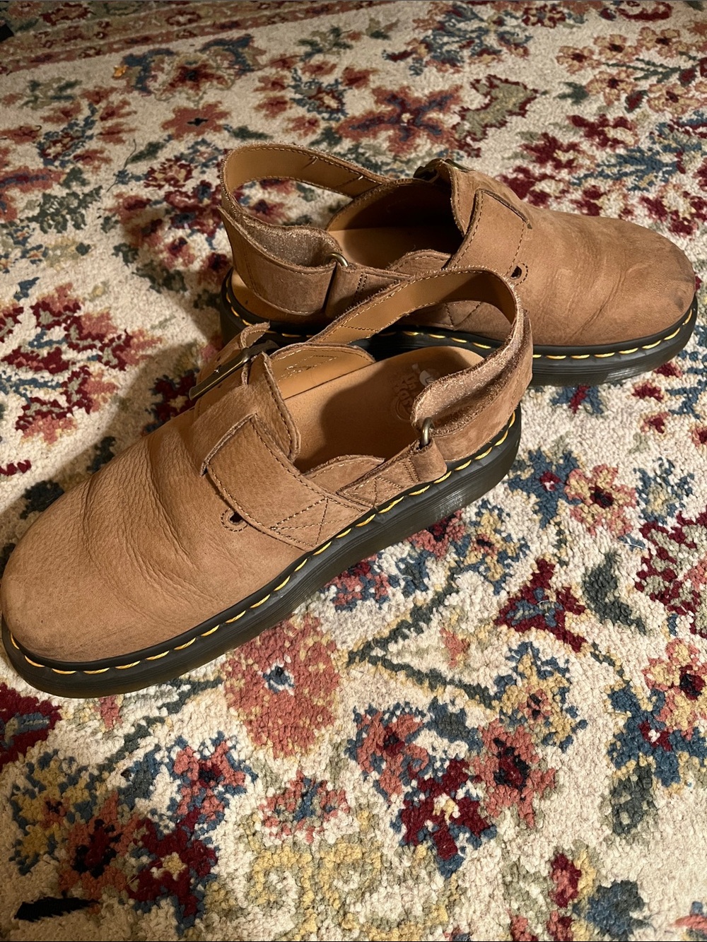 Dr. Martens Women’s Tan Leather Clogs - Picture 4 of 7